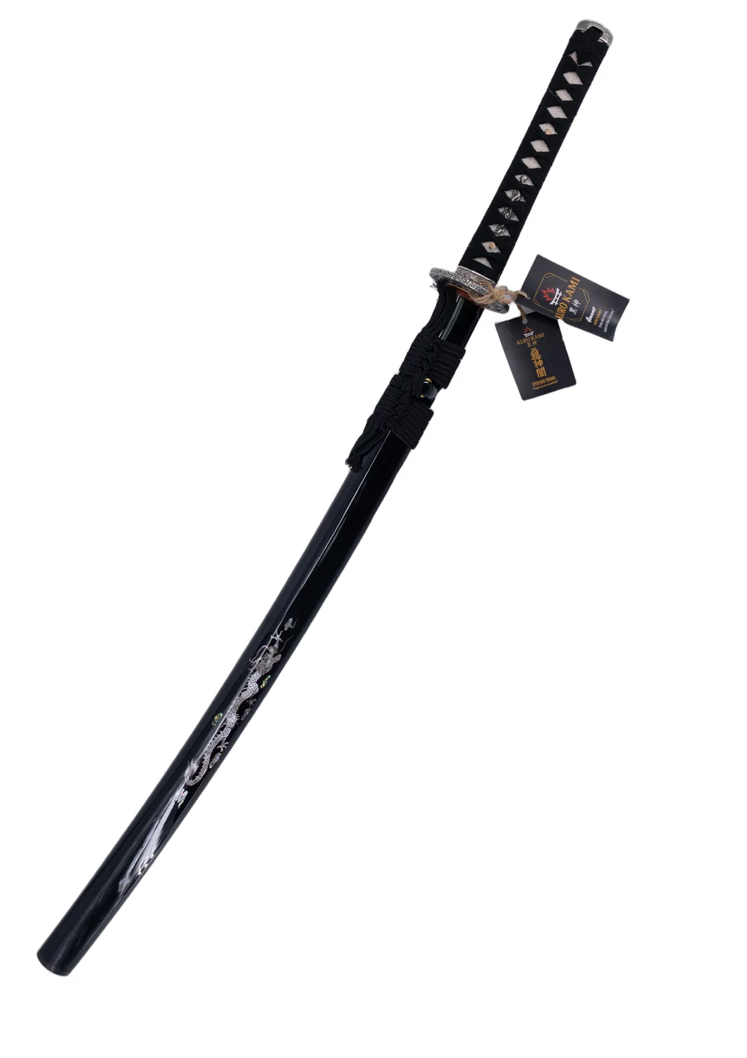 Katana Funcional KURO KAMI Ryûjin – Acero Damasco - Yami / Homura